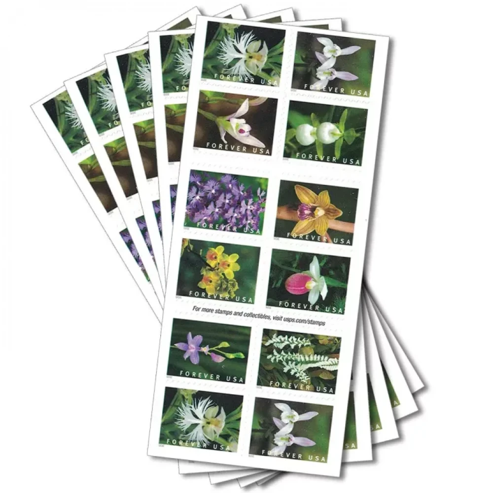 (2020) USPS Wild Orchids Forever Postage Stamps